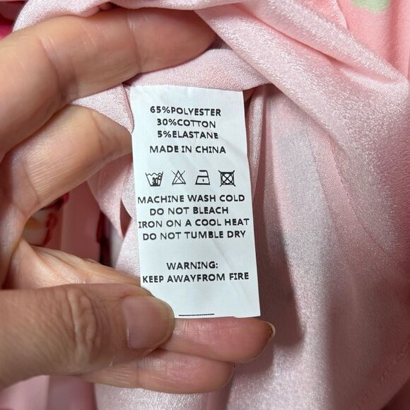 Comino Couture London Let’s Split Pink Floral Long Sleeve Maxi Dress 6 NWT - Picture 12 of 16